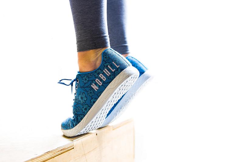 Women's Nobull Spring Floral Trainers Blue | SG Y2830X